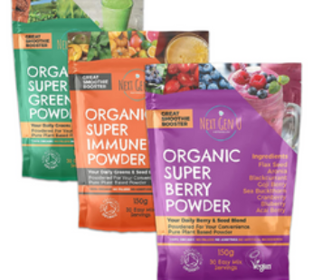 Great Smoothie Powder Mix | Super Green , Super Berry & Immune Booster Superfood Powder | Featured in The Vegan